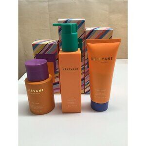 Relevant Skincare 3pc. Bundle Sol Tone, Complete Cleansing Serum, Resting Mask